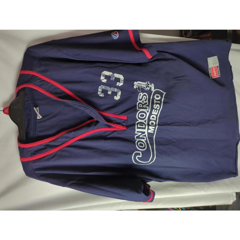 Vintage Rawlings Modesto Condors Baseball Jersey 2XL
